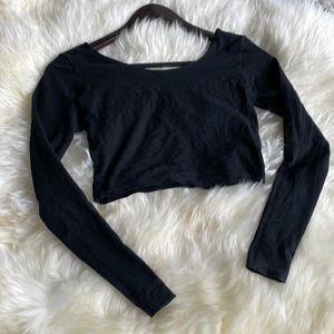 American Apparel long sleeve crop top